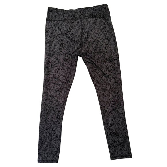 Jockey Activewear Leggings Size Large Womens Gray Black Abstract Print - Picture 7 of 7